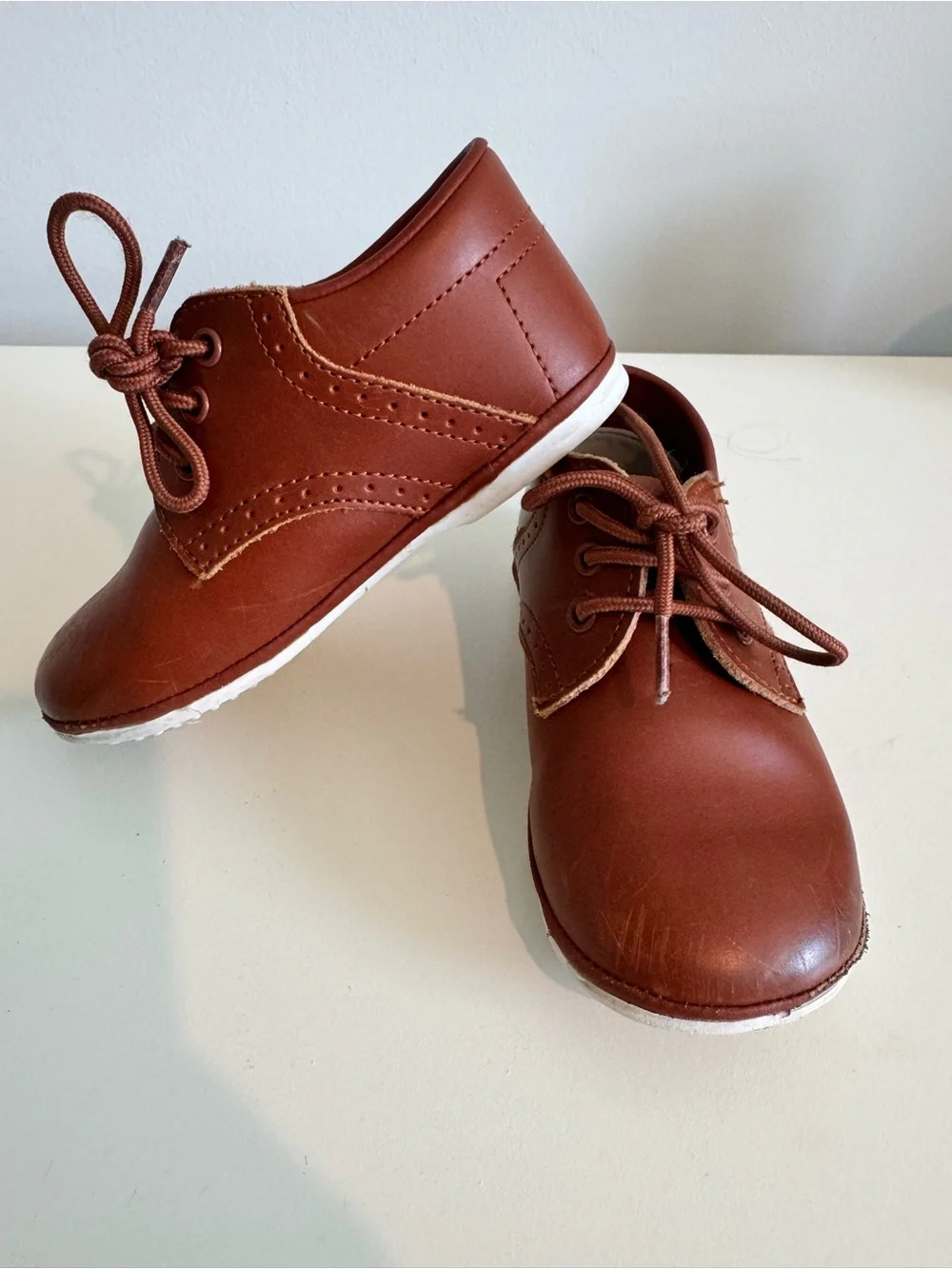 L'Amour James Leather Lace Up Shoe - Cognac
